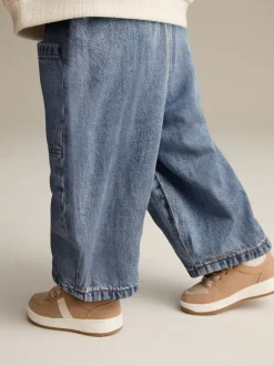 Jeans En Joggingbroeken|Jeans*Next - Barrel 100% katoenen jeans (3mnd-7jr) Middenblauw denim