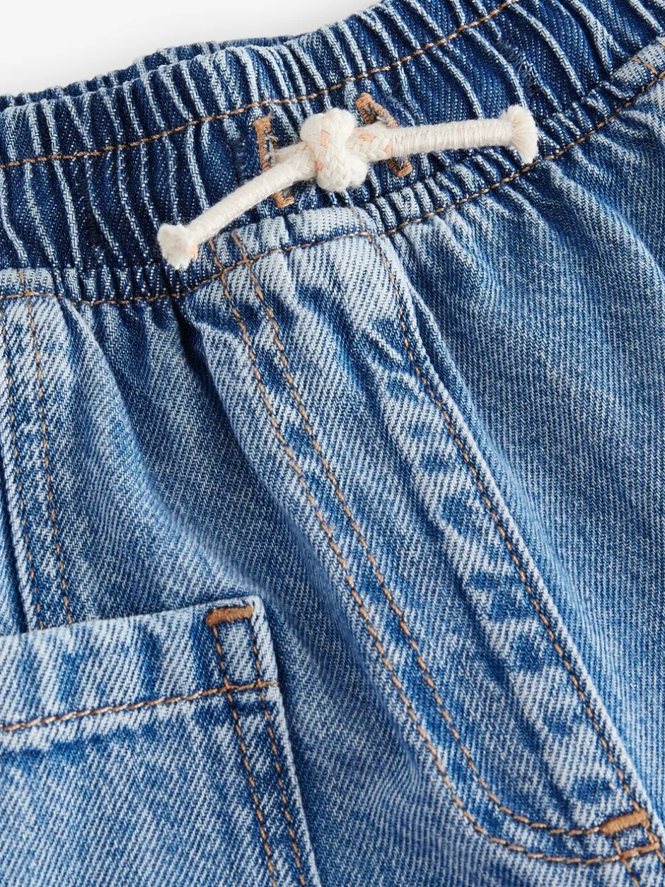 Jeans En Joggingbroeken|Jeans*Next - Barrel 100% katoenen jeans (3mnd-7jr) Middenblauw denim