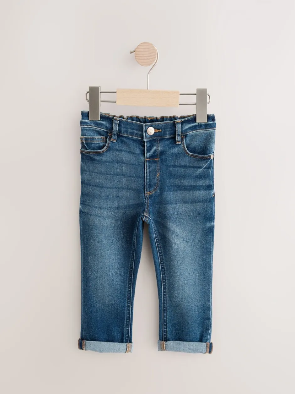 Jeans En Joggingbroeken|Jeans*Next - Comfortabele jeans met stretch (3 mnd-7 jr) Middenblauw denim
