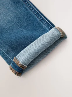 Jeans En Joggingbroeken|Jeans*Next - Comfortabele jeans met stretch (3 mnd-7 jr) Middenblauw denim