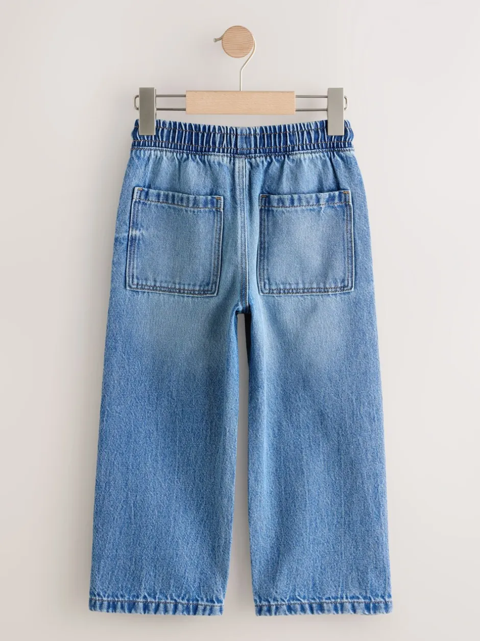 Jeans*Next - Denim jeans met elastische taille (3-16jr) Middenblauw denim
