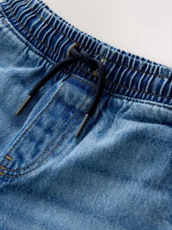 Jeans*Next - Denim jeans met elastische taille (3-16jr) Middenblauw denim