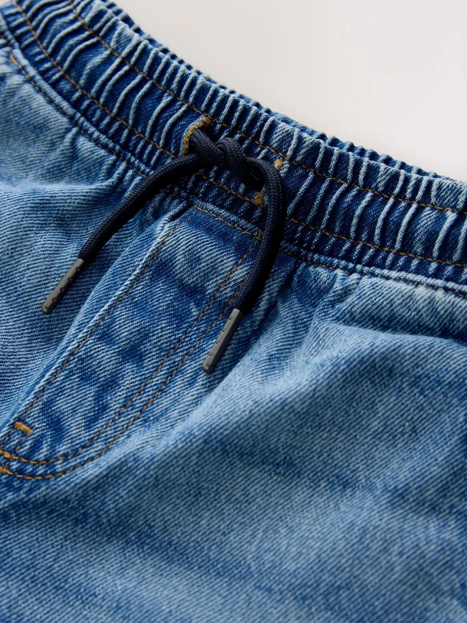 Jeans*Next - Denim jeans met elastische taille (3-16jr) Middenblauw denim