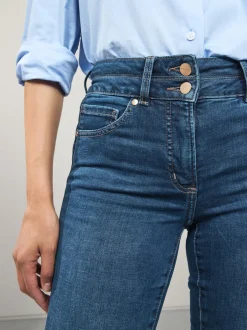 Jeans*Next - Figuurvormende slim jeans Middenblauw denim