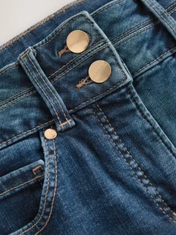 Jeans*Next - Figuurvormende slim jeans Middenblauw denim