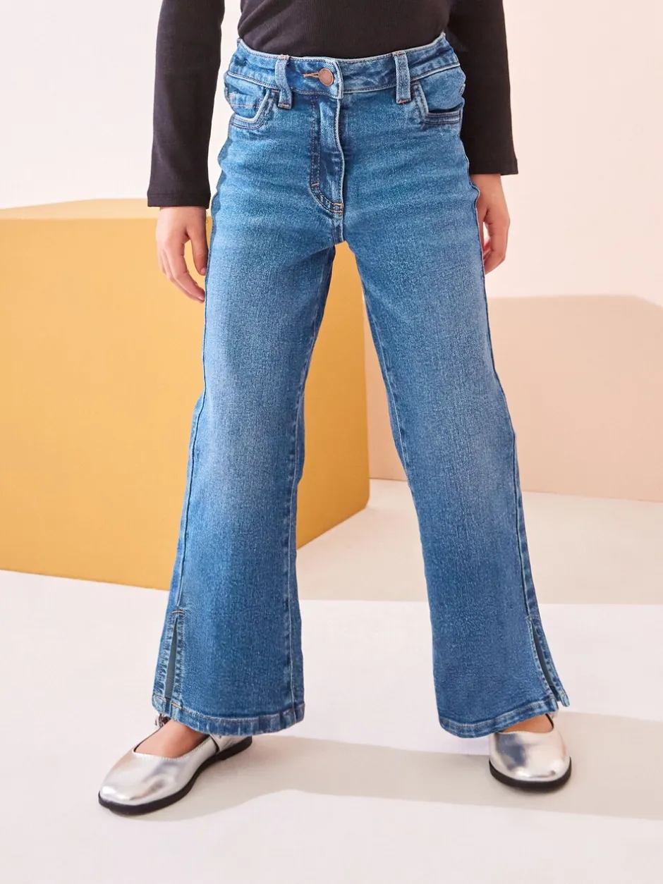 Jeans|Next - Flare jeans (3-16 jr) Middenblauw denim