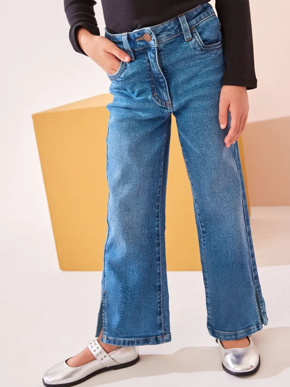Jeans|Next - Flare jeans (3-16 jr) Middenblauw denim