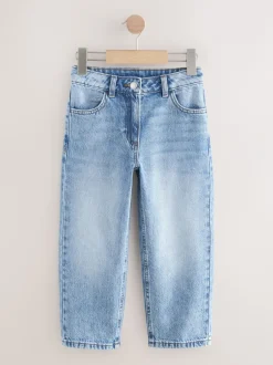 Jeans*Next - Jeans met rechte pijpen (3-16jr) Middenblauw denim