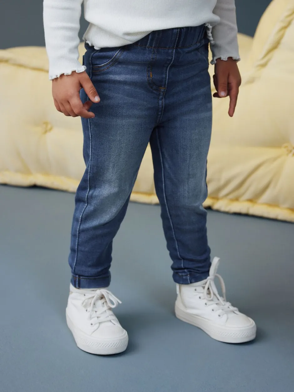 Jeans En Joggingbroeken|Jeans|Next - Jegging met elastische taille (3 mnd-7 jr) Middenblauw denim