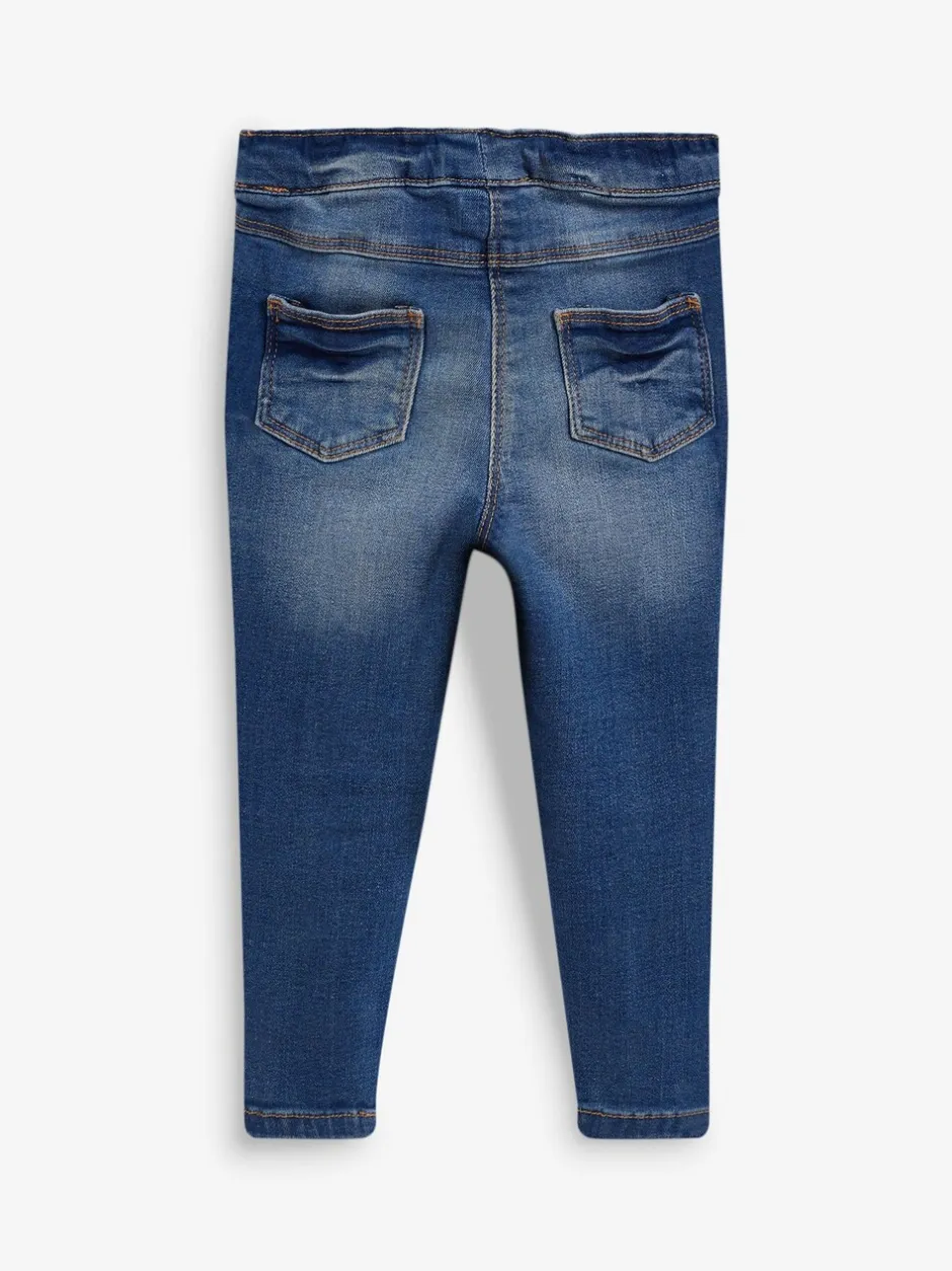 Jeans En Joggingbroeken|Jeans|Next - Jegging met elastische taille (3 mnd-7 jr) Middenblauw denim