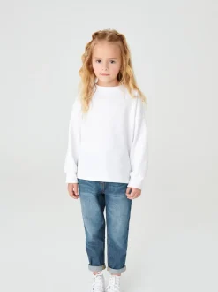 Jeans*Next Middenblauw denim - Mom 100% katoenen jeans (3-16jaar)