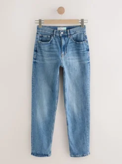 Jeans*Next - Mom Comfort Jeans met Stretch Column Middenblauw denim