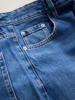 Jeans|Next - Straight Leg Jeans Middenblauw denim
