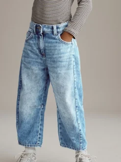 Jeans*Next - Volume Barrel Jeans (3-16jaar) Middenblauw denim