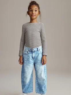 Jeans*Next - Volume Barrel Jeans (3-16jaar) Middenblauw denim