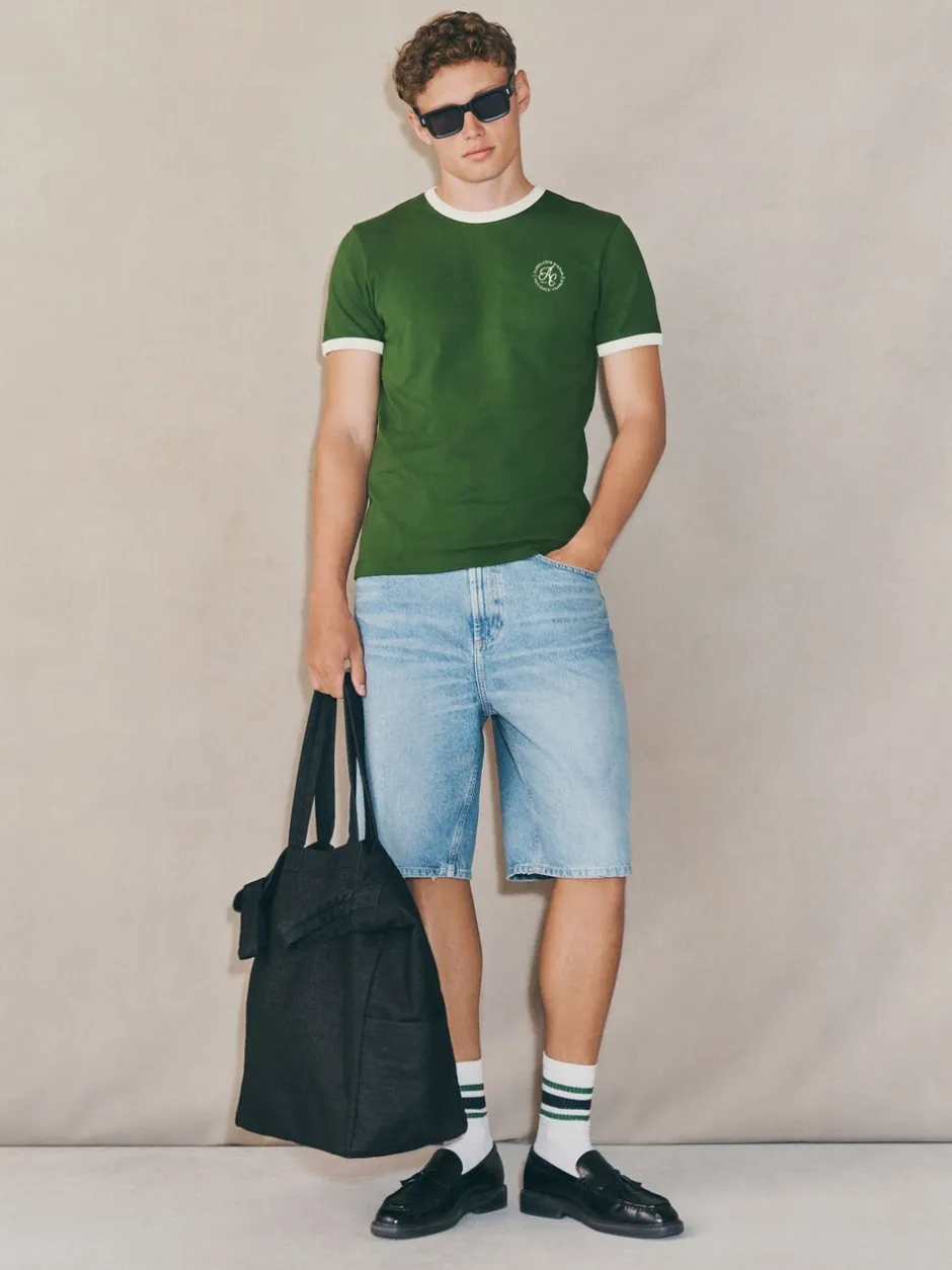 Shorts*Next - EDIT Jort denim shorts Middenblauw met wassing