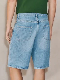 Shorts*Next - EDIT Jort denim shorts Middenblauw met wassing