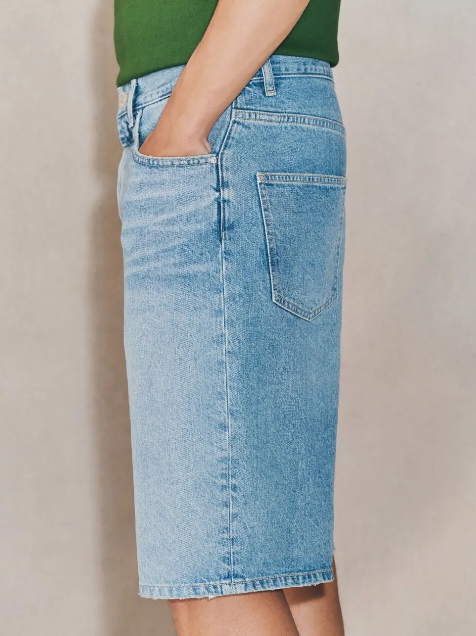 Shorts*Next - EDIT Jort denim shorts Middenblauw met wassing