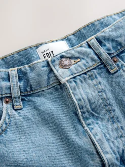 Shorts*Next - EDIT Jort denim shorts Middenblauw met wassing