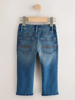Jeans En Joggingbroeken|Jeans*Next Middenblauw/zwart denim - 2 Pack Regular Fit Comfort Stretch Jeans (3mths-7yrs)