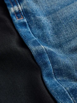 Jeans En Joggingbroeken|Jeans*Next Middenblauw/zwart denim - 2 Pack Regular Fit Comfort Stretch Jeans (3mths-7yrs)