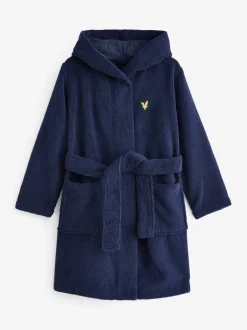 Kamerjassen*Lyle & Scott - Boys Bucke Bathrobe Midnight Blue