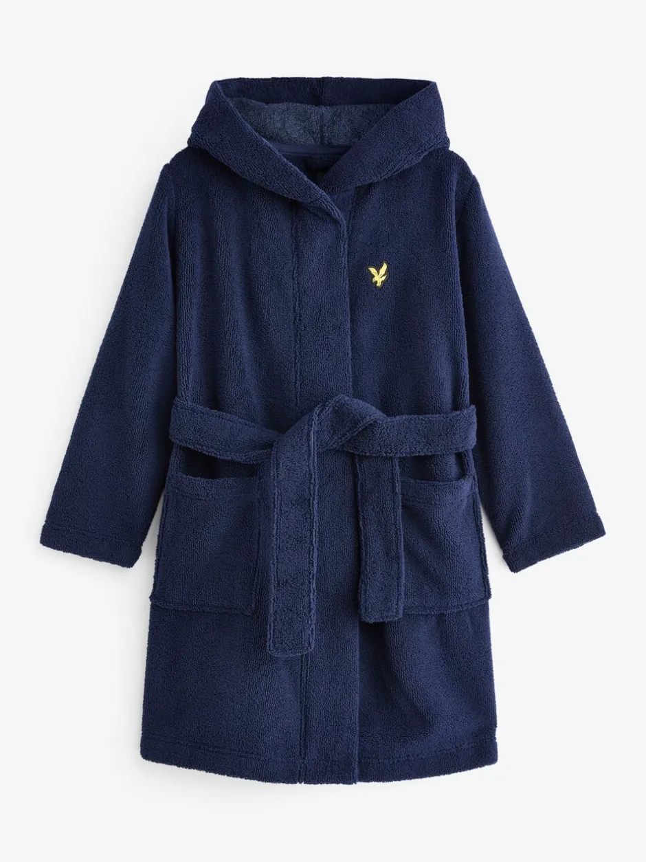 Kamerjassen*Lyle & Scott - Boys Bucke Bathrobe Midnight Blue