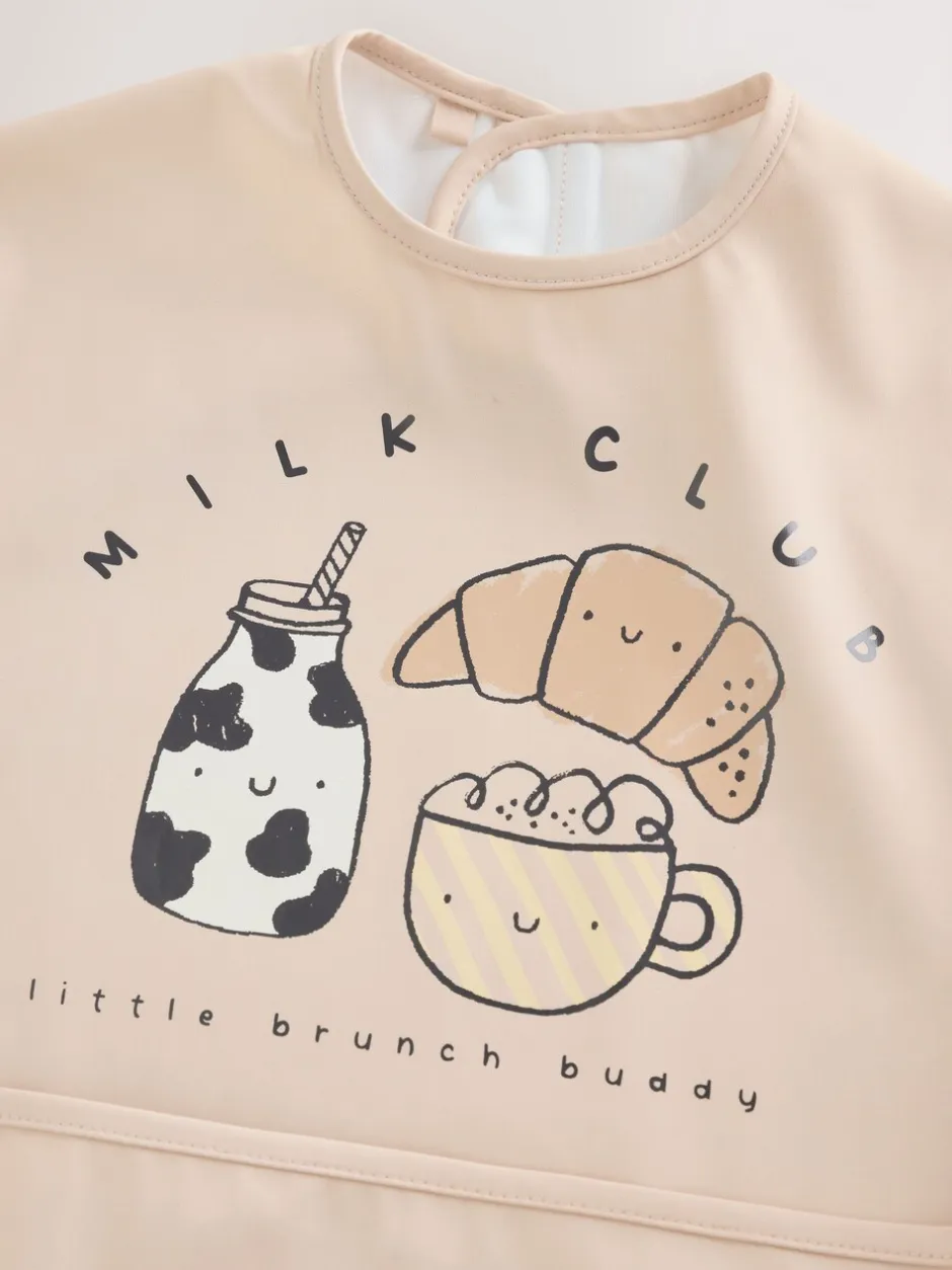 Slabbetjes*Next Milk Club - Slabbetje met mouwen voor spenen en voeden