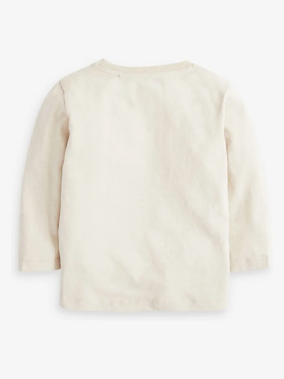 Tops|T-Shirts|Next - Set van 5 T-shirts met lange mouwen (3 mnd-7 jr) Mineraal