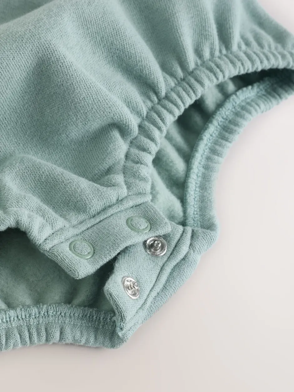 Rompertjes En Tuinbroeken*Next Mineraal gestreept - Babyset van geweven tuinbroek en rompertje (0 mnd-2 jr)