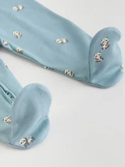 Multipacks|Babypakjes En Babypyjama's*Next - 100% katoenen babyslaapzakjes met tweewegrits verpakking van 5 (0mnd -2jr) Mineraalblauw