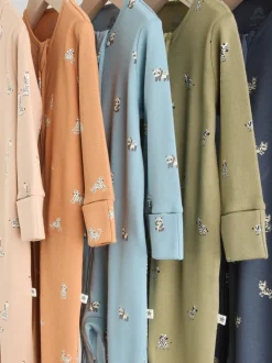 Multipacks|Babypakjes En Babypyjama's*Next - 100% katoenen babyslaapzakjes met tweewegrits verpakking van 5 (0mnd -2jr) Mineraalblauw