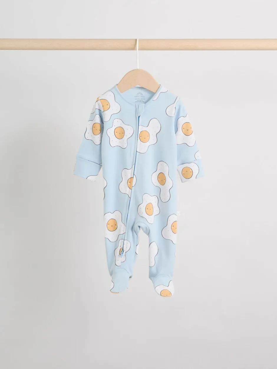 Multipacks|Babypakjes En Babypyjama's|Next Mineraalkleurig - 4 Pack Baby-pyjama's met tweewegrits (0mnd -2jr)