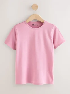 Tops En T-Shirts|Next - Set van 5 T-shirts met ronde hals en hoog katoengehalte Mineraalkleurig