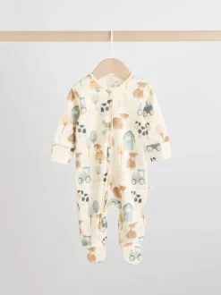 Babypakjes En Babypyjama's|Multipacks|Next Mineraalkleurig - Verpakking van 4 Hamish-babypyjama's (0-2jr)