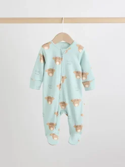Babypakjes En Babypyjama's|Multipacks|Next Mineraalkleurig - Verpakking van 4 Hamish-babypyjama's (0-2jr)
