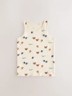 Tops|Multipacks|Next - 100% katoenen hemden set van 5 (1.5 - 8 jr) Mini-safariprint