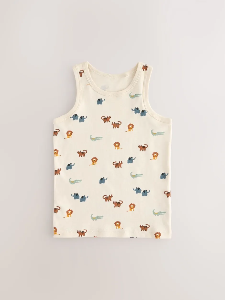 Tops|Multipacks|Next - 100% katoenen hemden set van 5 (1.5 - 8 jr) Mini-safariprint