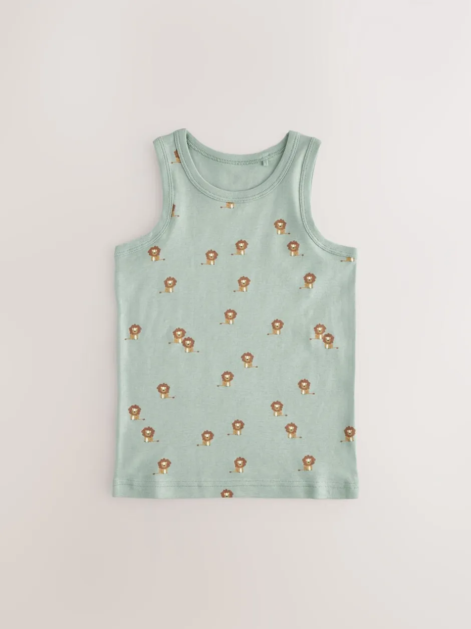 Tops|Multipacks|Next - 100% katoenen hemden set van 5 (1.5 - 8 jr) Mini-safariprint