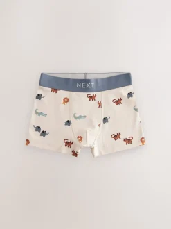 Ondergoed|Next - Junior karakter trunks 5 verpakking (1,5-16jr) Mini-safariprint