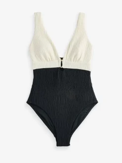 Badkleding*Mint Velvet Hardwear Plunge Tummy Control Zwempak