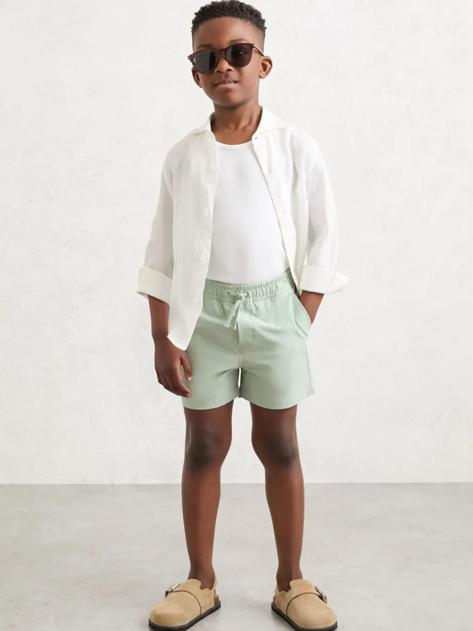 Shorts|Reiss - Cliff Zwembroek met trekkoord Mintgroen
