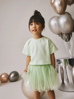 Shorts En Rokken*Next - Set van top en tutu-rok (3mnd-7jr) Mintgroen