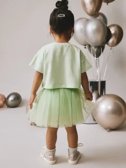 Shorts En Rokken*Next - Set van top en tutu-rok (3mnd-7jr) Mintgroen