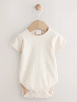 Tuinbroeken|Next Mintgroen gestreept - Babyset van rompertje met korte mouwen en bretelbroek (0mnd -2jr)
