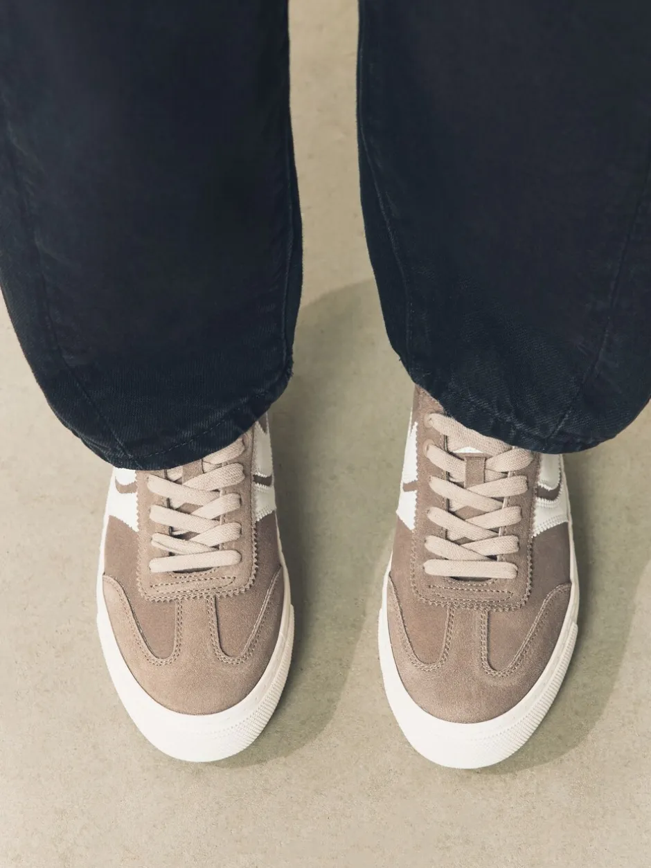 Sneakers*Next - Forever Comfort® Suede Side Stripe Skater Lace Up Trainers Mokkabruin