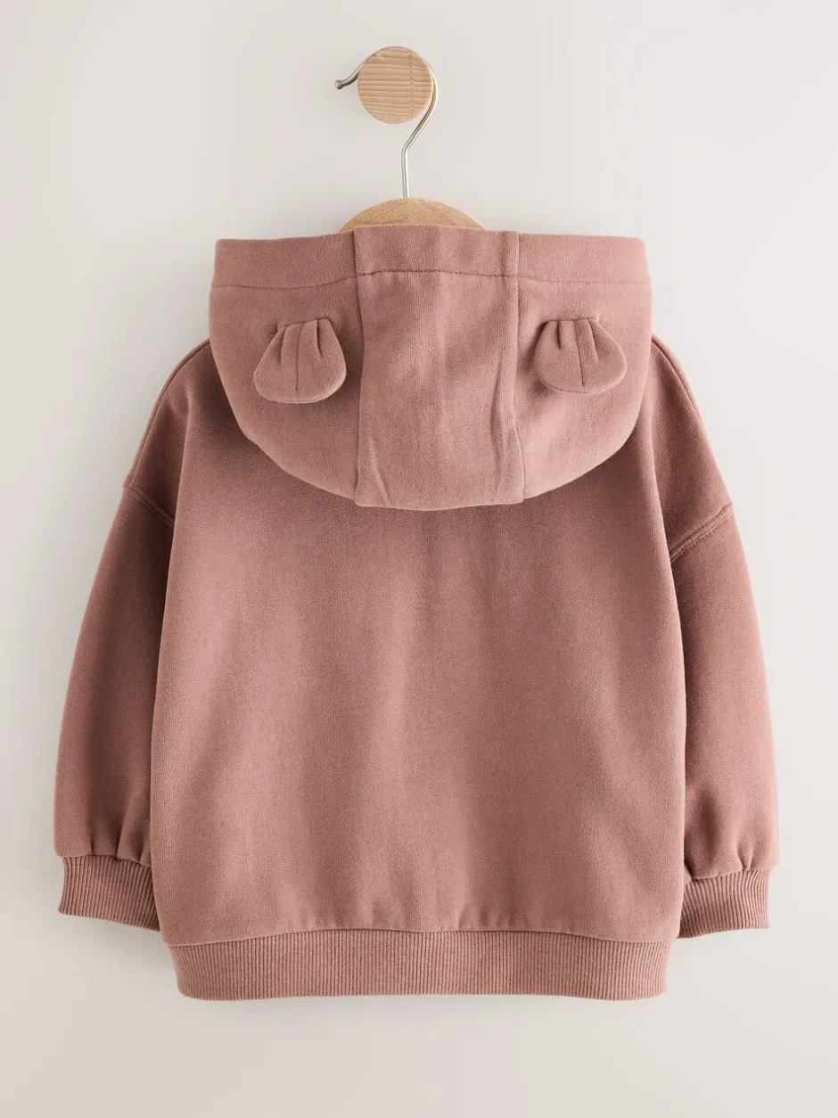 Sweaters En Hoody´S|Next Mokkabruin - Hoodie met ritssluiting (3 mnd-7 jr)