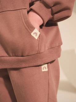 Sweaters En Hoody´S*Next Mokkabruin - Sweatshirt met kwartrits (3mnd -7jr)