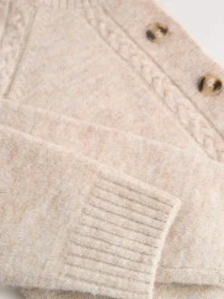 Gebreide Kleding*Laura Ashley - Cable Knit Cardigan Mole