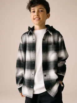 Shirts*Next - Geruit overhemd met capuchon en lange mouwen (3 - 16 jr) Mono Core